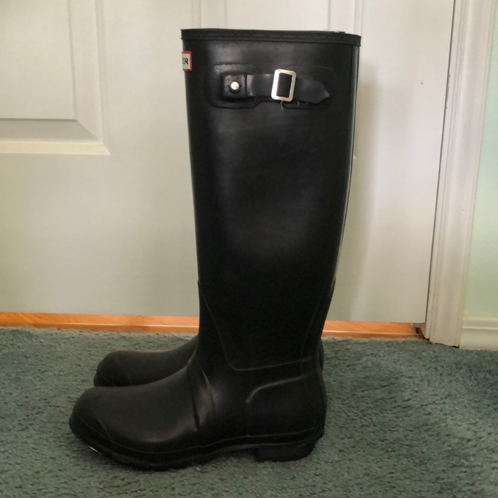 Black Hunter Boots US Size 8